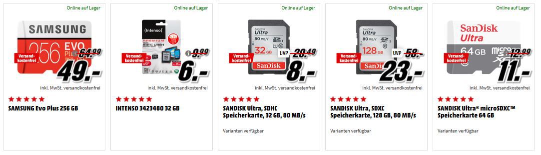 Media Markt Speicher Tiefpreisspätschicht: z.B: CRUCIAL P1 500 GB SSD M.2 PCIe für 69€ (statt 81€)