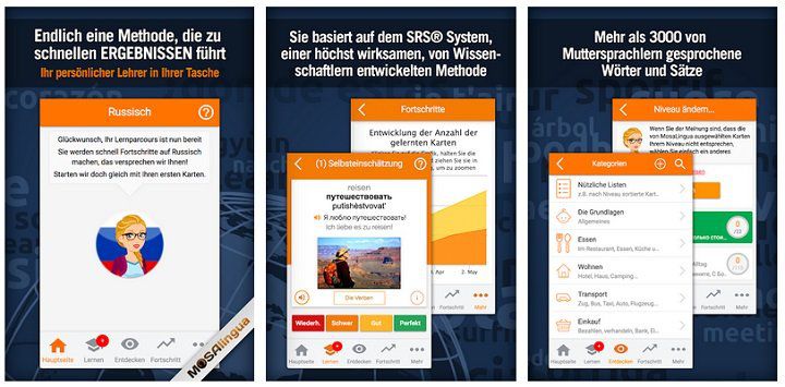 Android/iOS: MosaLingua Premium   einfach Russisch lernen kostenlos (statt 5,49€)