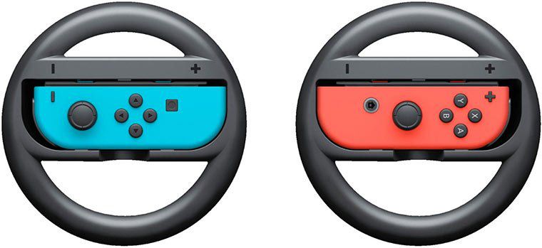Joy Con Lenkrad Paar + Mario Kart 8 Deluxe ab 52,98€ (statt 64€)
