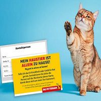 Jetzt aber! Kostenlos: Notfallkarte für Tiere bei Futterhaus