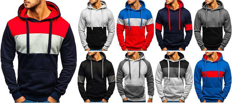 BOLF 1A1 Herren Kapuzenpullover für je 12,95€