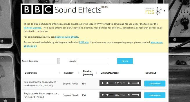 Gratis: 16.000 Soundeffekte von der BBC