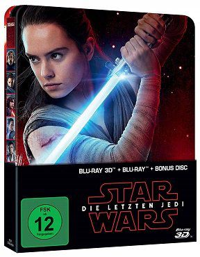 Star Wars   Die letzten Jedi 3D Steelbook Blu ray für 17€ (statt 25€)