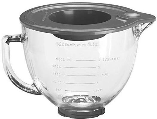 KitchenAid 5K5GB   4,8L Glasschüssel inkl. Silikondeckel für 50,85€ (statt 59€)