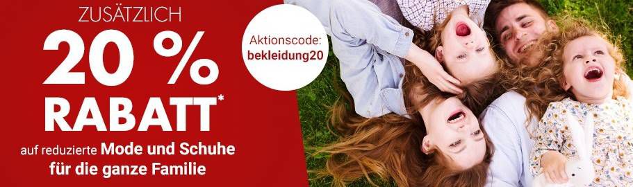 Karstadt mit 20% Extra Rabatt auf Mode & Schuhe