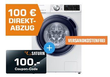 Samsung WW70M642OBW QuickDrive Waschmaschine mit 7kg für 599€ + gratis 100€ Saturn Coupon