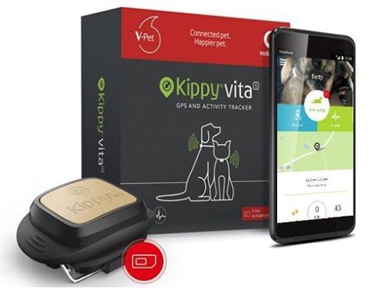 Kippy Vita GPS Hundetracker + Vodafone V SIM inkl. 12 Monate Datenpaket für 9,56€ (statt 106€)