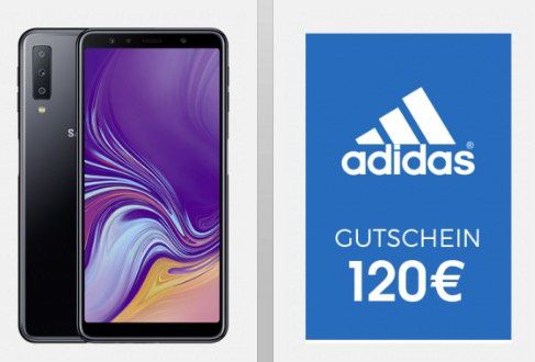 Vodafone Red+ Partnerkarte für 15,99€ mtl. + Samsung Galaxy A7 (2018) für 49,95€ + 120€ adidas Gutschein