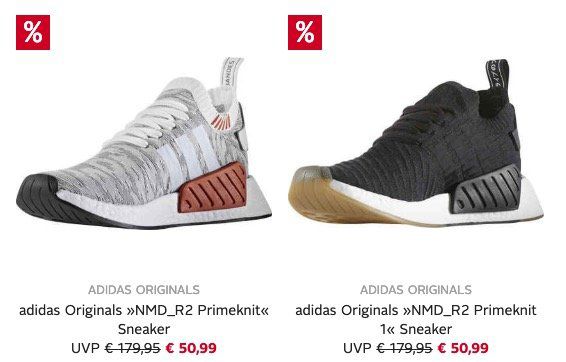 adidas NMD R2 Primeknit Sneaker für 56,94€ (statt 77€)   Neukunden nur 35,99€