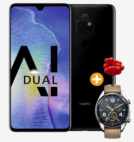 Huawei Mate 20 + Huawei Watch GT für 4,95€ + Vodafone Allnet Flat on otelo mit 5GB LTE für 29,99€ mtl.