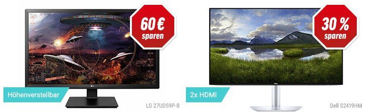 Bis 33% Rabatt auf ausgewählte Monitore bei Notebooksbilliger   z.B. Acer Predator XB321 für 607€ (statt 721€)