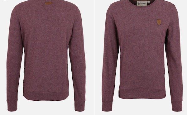 Naketano Herren Sweatshirt Al K.Ohol Bordeaux für 20,61€ (statt 45€)