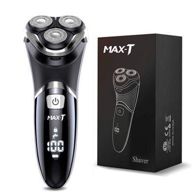 MAX T RM 7109 elektrischer Rasierer mit 3 rotierenden Klingen für 16,86€ (statt 49€)