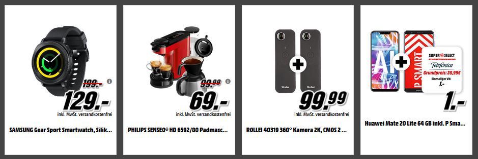 Media Markt Smart Tiefpreiscouch: z.B. Doppelpack ROLLEI 40319 360° Kamera für 77€ (statt 169€)