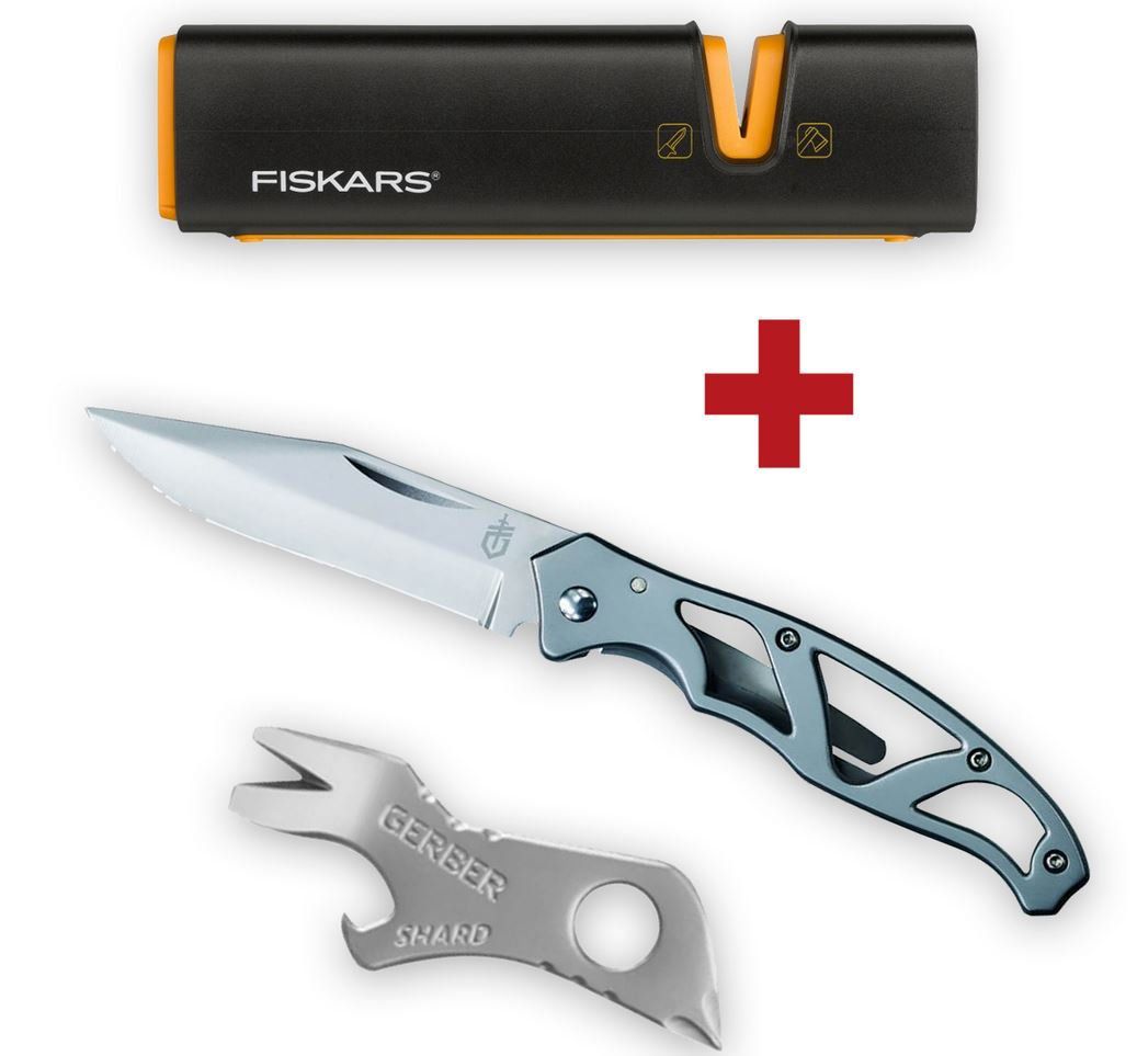 Gerber Messer mini Paraframe inkl. Shard Silver Multitool und Fiskars XSharp für 19,95€ (statt 34€)