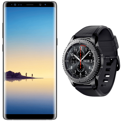 Samsung Galaxy Note8 & Gear S3 frontier für 40€ + Vodafone Flatrate mit 2 GB Datenvolumen für 26,99€ mtl.