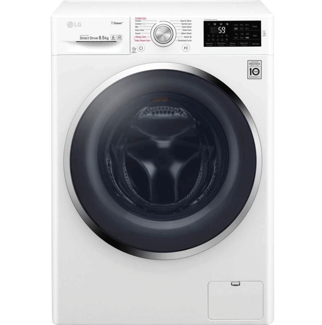 LG F14WM8P5KG   8,5 kg Waschmaschine mit Dampf Funktion für 369,90€ (statt 444€)