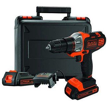 Black+Decker MT218KB Akkubohrer 18V mit 2 Akkus mit Koffer für 66€ (statt 94€)