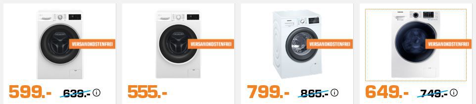 Saturn Waschmaschinen Sale: z.B. HOOVER Dynamic Next 9 kg Wärmepumpentrockner für 389€ (statt 484€)