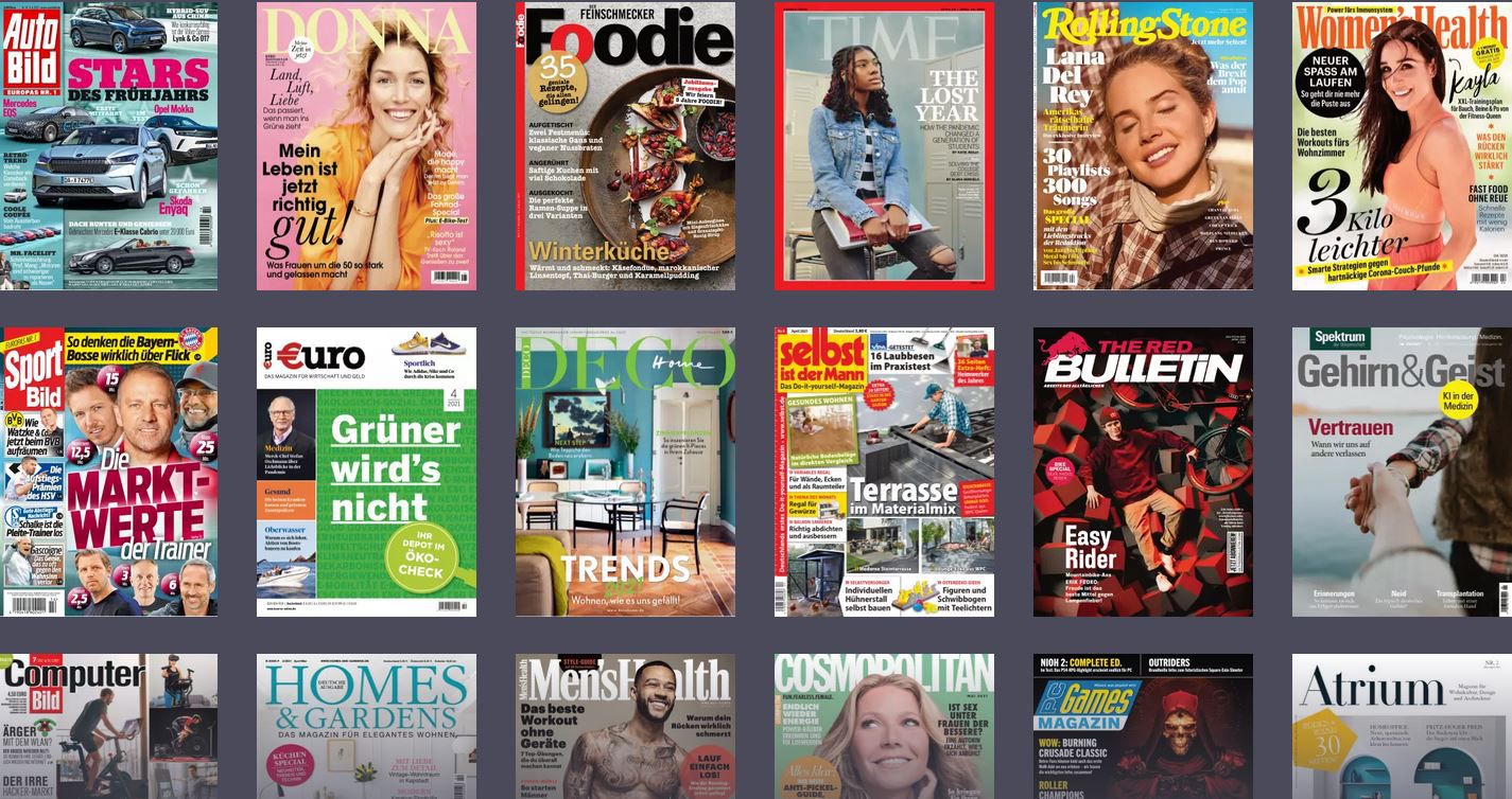 Readly eMagazin Flatrate 2 Monate gratis ausprobieren (statt 20€)