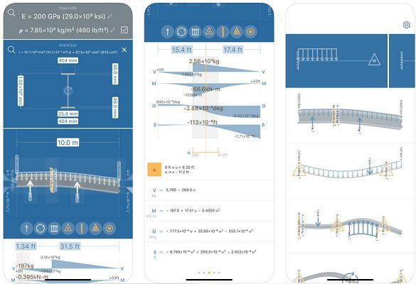 iOS App: Durchbiegung von Balken kostenlos (statt 9€)