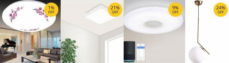 Gearbest: bis zu $20 auf Deckenleuchten sparen