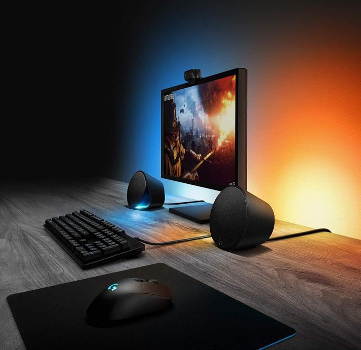 Logitech G560 Lightsync PC Gaming Lautsprecher mit spielbasierter LED Beleuchtung für 141,83€ (statt 176€)