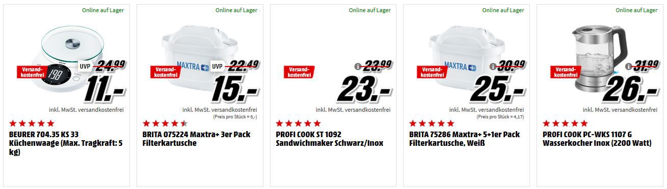 ?️ Media Markt Küchenkleingeräte Aktion: z.B. Kenwood HDP408 WH Triblade Stabmixer für 70€ (statt 86€)