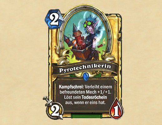 Gratis: Bis zum 13.02. bei Hearthstone goldene Karte Pyrotechnikerin