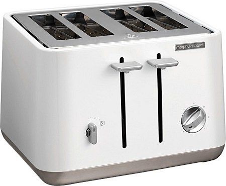 MORPHY RICHARDS 240003 Aspect Toaster in Weiß (1800 Watt, Schlitze: 4) für 39€ (statt 68€)