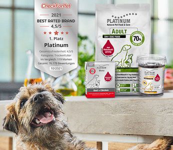 Platinum Hundefutterproben kostenlos anfordern