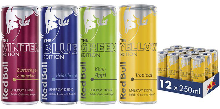 Diverse Red Bull Energy Editionen im 12er Pack ab 10,83€   Prime