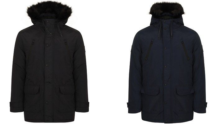 Tokyo Laundry Lenart Fur Trim Hooded Parka für Herren für 19,10€ (statt 38€)