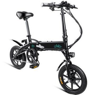 FIIDO D1   E Bike Klapprad mit 10,4Ah Batterie in Schwarz für 407,50€   inkl. Express Versand