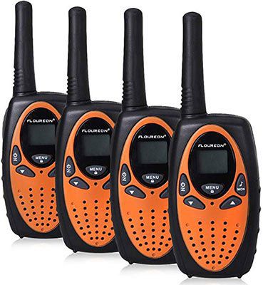 4x FLOUREON PMR 2 Wege Walkie Talkies mit 8 Kanälen für 11,10€   Prime