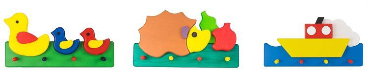 Holzwurm Kindergarderoben in verschiedenen Motiven für 8,24€