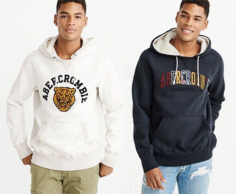 Abercrombie & Fitch Sweatshirt HERITAGE VARSITY LOGO POPOVER für 62,91€ (statt ~80€)