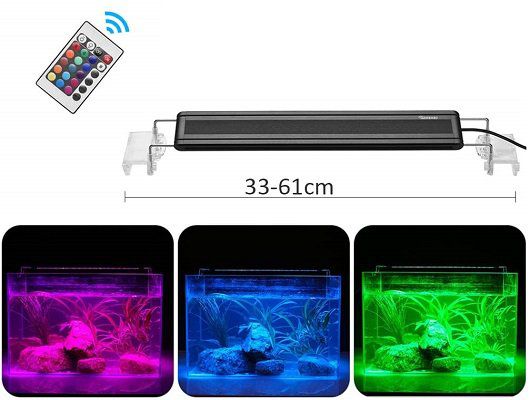 Dadypet RGB LED Aquariumsleuchte (geeignet für Aquarien von 33   61 cm) für 10,87€ (statt 27€)