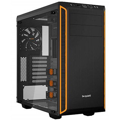 be quiet! Pure Base 600 Midi Tower (gedämmt, mit Sichtfenster) in Schwarz/Orange für 59€ (statt 78€)