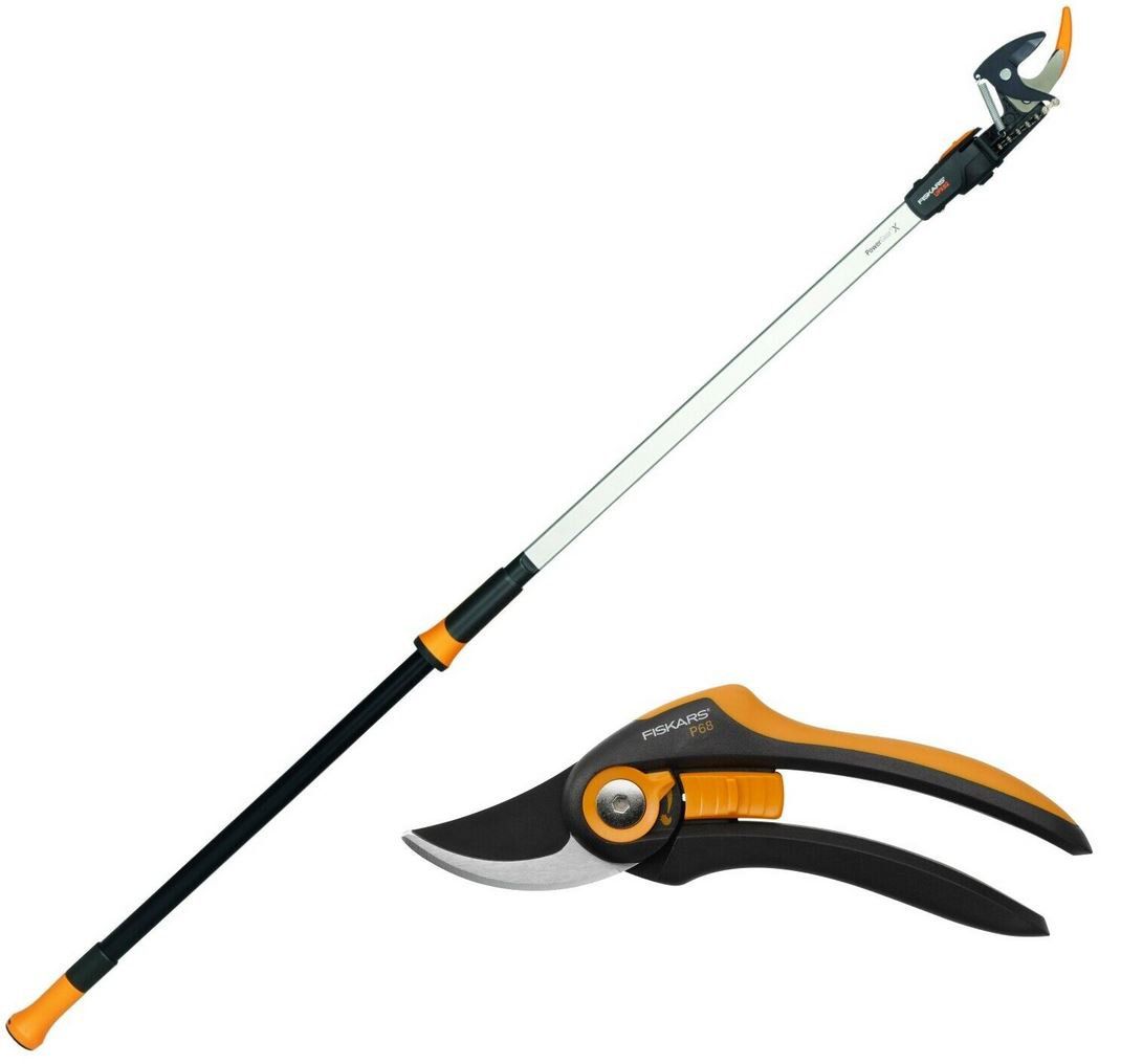 Fiskars Schneidgiraffe UPX82 + SmartFit Gartenschere P68 für 59,90€ (statt 82€)