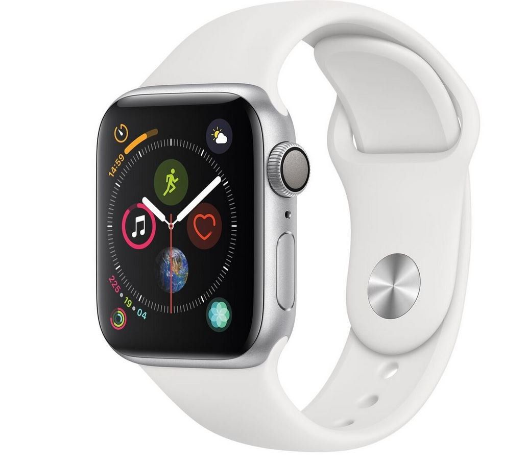 Apple Watch Series 4 40mm Alu Gehäuse und weißem Sportarmband für 379,90€ (statt 399€)