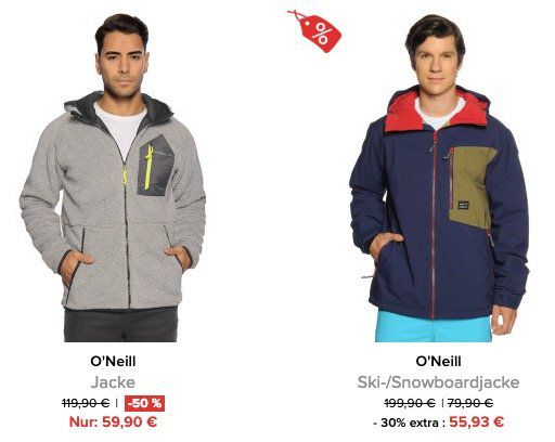 Knaller! ONeill Jacken stark reduziert + 10% Gutschein   z.B. ONeill PM Bearded Jacket für 62,91€ (statt 191€)