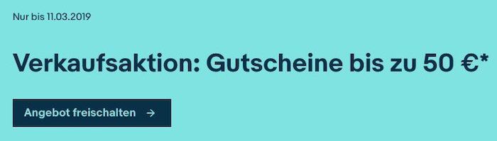 eBay: Artikel für mind. 5€ verkaufen und 10% Gutschein im Wert des Verkaufspreises erhalten (max. 50€)   nur eingeladene Mitglieder