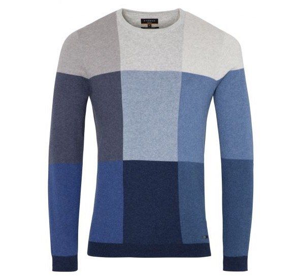 eterna Strickpullover gemustert mit Rundhals für 40,92€ (statt 80€)