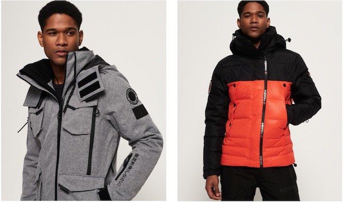 😍 Superdry mit 50% Rabatt auf Schneekleidung + keine Versandkosten   z.B. Super Canadian Ski Steppjacke für 174,98€ (statt 253€)