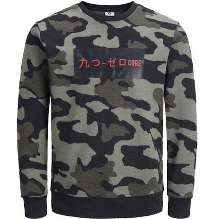 Jack & Jones Herren Pullover mit Camouflage Muster für 24,46€ (statt 36€)