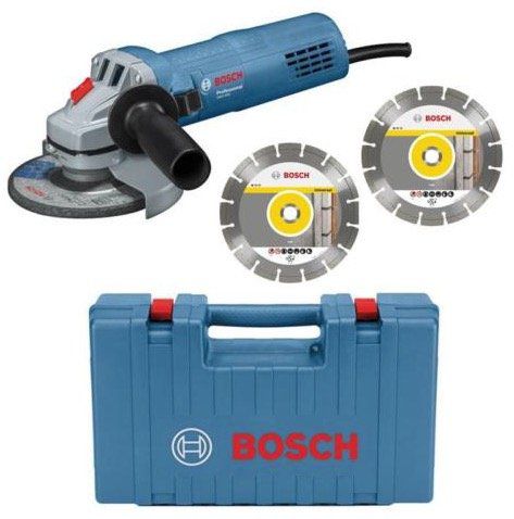 Bosch GWS 880 Winkelschleifer im Koffer + 2 Diamant Trennscheiben für 49,41€ (statt 62€)