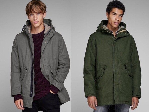 Jack & Jones Parka in Grün für 29,95€   in Grau für 39,95€ (statt 55€)