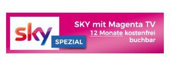 🔥 1 Sky Paket 12 Monate gratis + Telekom MagentaZuhause M DSL + Prämien & MagentaTV 50 Mbit/s ab 19,95€ mtl.