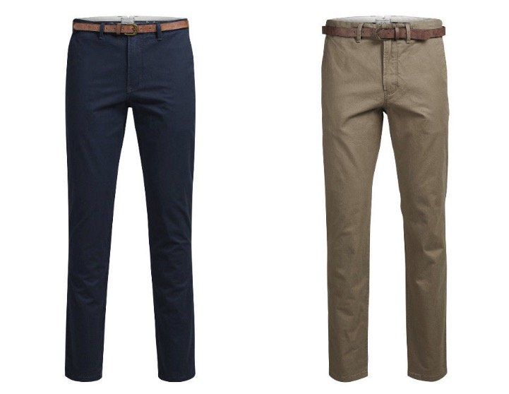 Jack & Jones Herren Chinos inkl. Gürtel in vielen Größen für je 34,99€ (statt 42€)